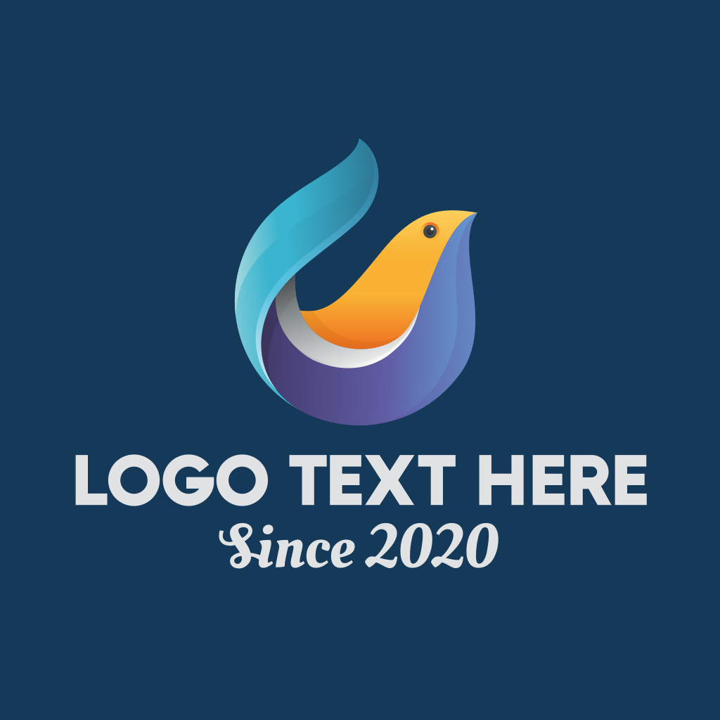 Digital 3D Bird Logo | BrandCrowd Logo Maker