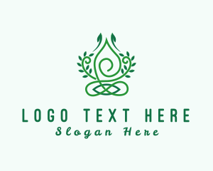 Yogi - Natural Wellness Yoga logo design