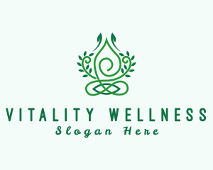 Natural Wellness Yoga logo design