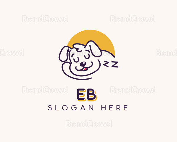 Sleeping Puppy Dog Logo