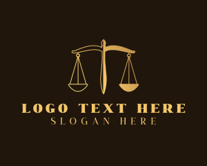 Law - Justice Scale Law logo design