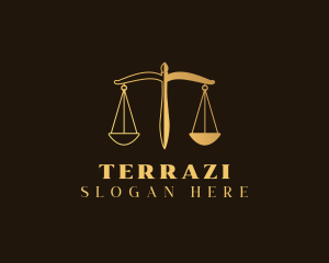 Justice Scale Law logo design