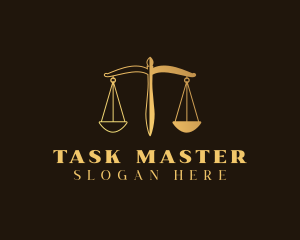 Justice Scale Law logo design