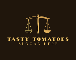 Justice Scale Law logo design