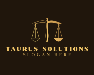 Justice Scale Law logo design