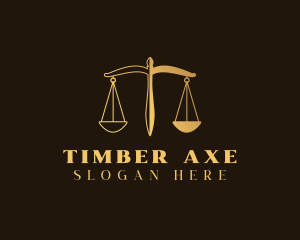 Justice Scale Law logo design