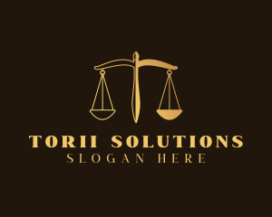 Justice Scale Law logo design