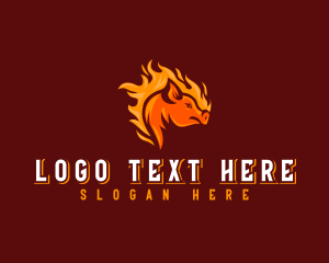 Slaughterhouse - Flame Pork Barbecue logo design