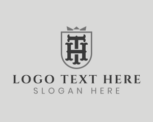 Letter Th - Royal Shield Security logo design