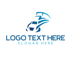 Trailer - Modern Trailer Truck logo design