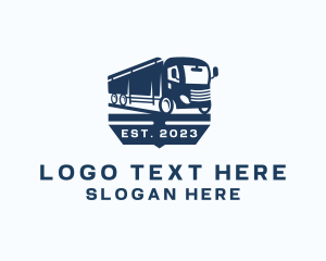 Logistic - Trailer Truck Logistic logo design