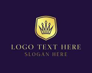 Invest - Royal Crown Shield logo design