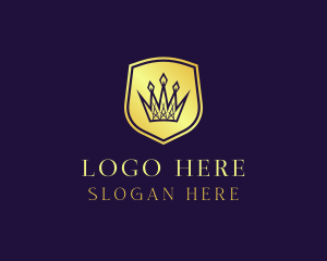 Royalty - Royal Crown Shield logo design