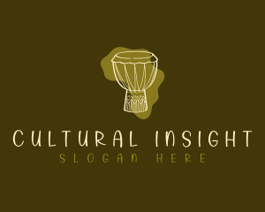 Africa Music Drum logo design