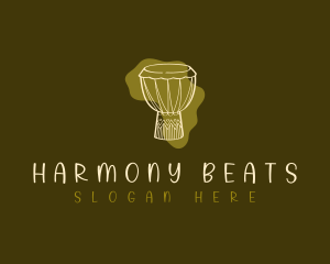 Africa Music Drum logo design