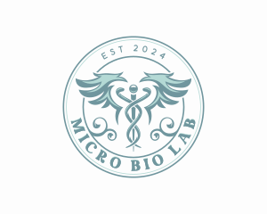 Wellness Caduceus Clinic logo design