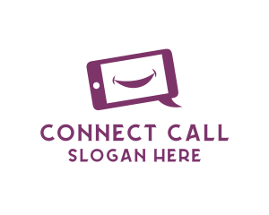 Call - Happy Phone Communication logo design