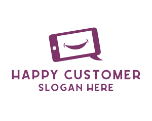 Happy Phone Communication logo design