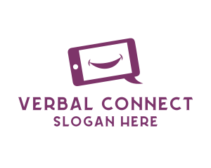 Language - Happy Phone Communication logo design