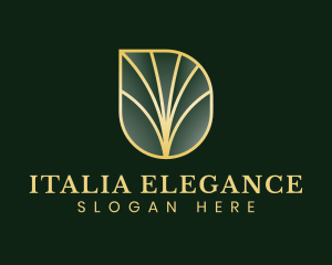 Elegant Leaf Tree logo design