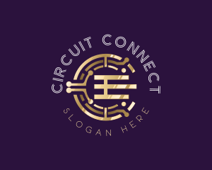 Circuit - Cryptocurrency Digital Circuit logo design