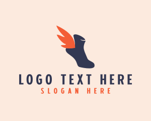 Shoe Store - Winged Shoe Apparel logo design