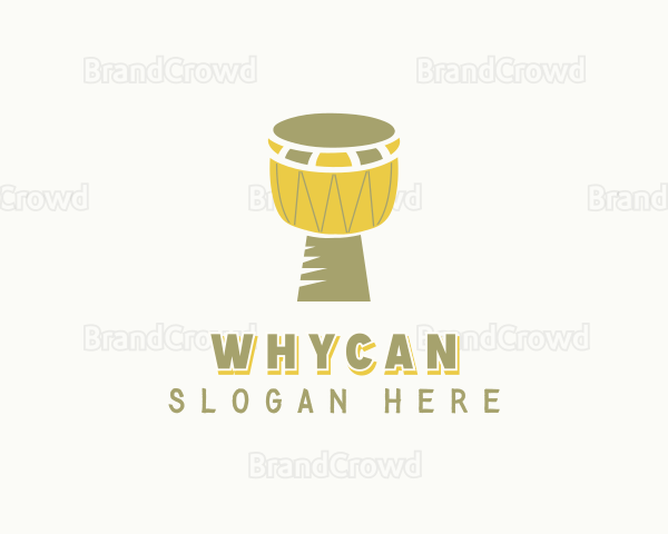 African Drum Djembe Logo