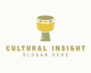 African Drum Djembe logo design