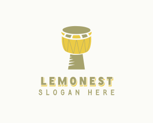 Musical - African Drum Djembe logo design