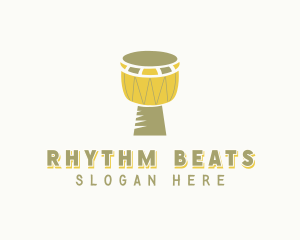 Djembe - African Drum Djembe logo design