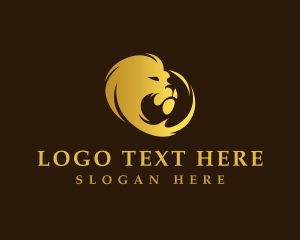 Hunter - Safari Hunter Lion logo design