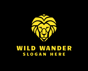 Wild Lion Animal logo design