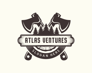 Forest Axe Woodwork logo design