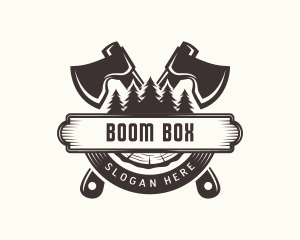 Forest Axe Woodwork logo design