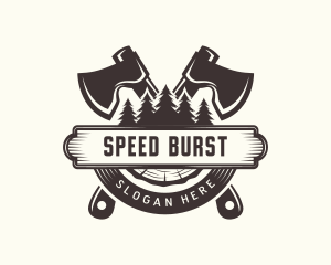 Forest Axe Woodwork logo design