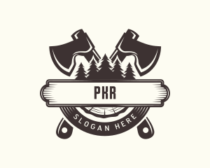 Forest Axe Woodwork logo design