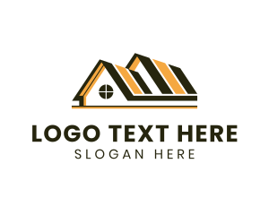 Architecture - House Roof Construction logo design