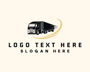 Door To Door - Trucking Logistic Transport logo design