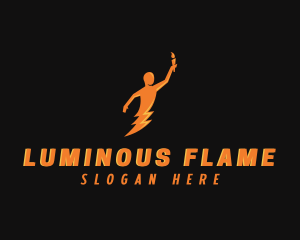 Torch - Thunder Human Torch logo design