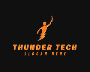 Thunder Human Torch logo design