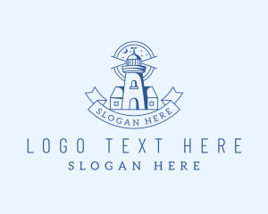 Banner - Blue Night Lighthouse logo design