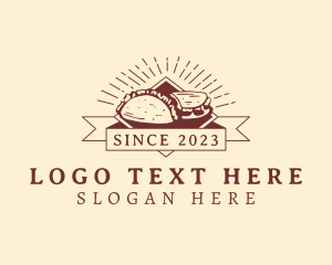 Retro - Hipster Taco Restaurant logo design