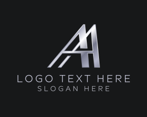 Metal - Metallic Industrial Corporate Letter A logo design