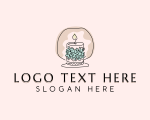 Wax - Scented Candle Decor logo design