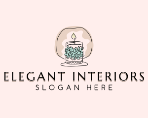 Scented Candle Decor logo design