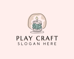 Scented Candle Decor logo design