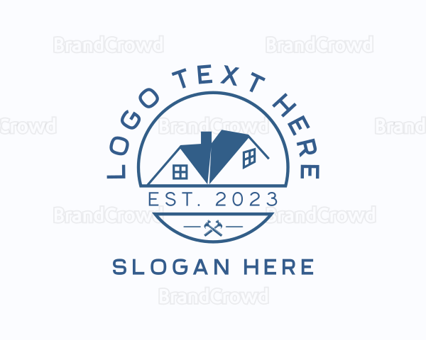 Residential House Roofing Logo