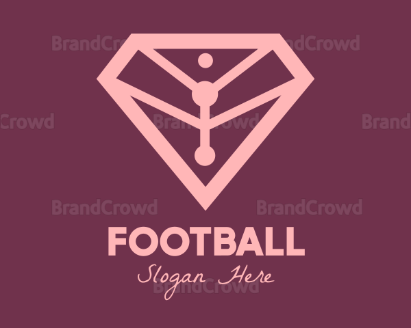 Elegant Pink Diamond Logo