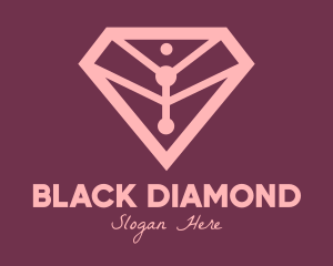 Elegant Pink Diamond logo design