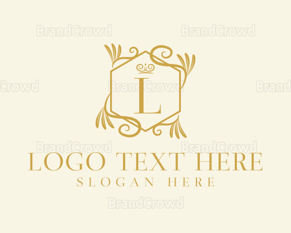 Golden Ornate Decor Logo